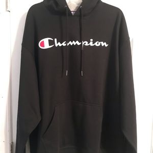 Men’s black Champion hoodie size XL